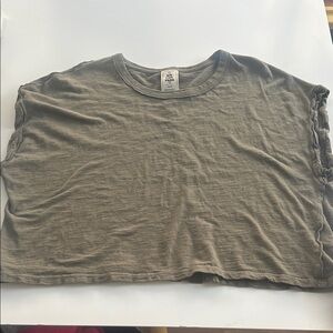 We The Free Khaki Women's Crop Top